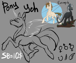 Size: 3000x2500 | Tagged: safe, artist:sunny way, oc, oc only, pony, rcf community, advertisement, any gender, any species, commission, high res, sketch, solo, walking, your character here