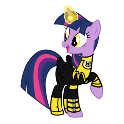 Size: 1536x1536 | Tagged: safe, artist:motownwarrior01, twilight sparkle, alicorn, pony, g4, crossover, dc comics, female, green lantern, horn, horn ring, mare, simple background, sinestro corps, transparent background, twilight sparkle (alicorn), vector, yellow lantern