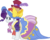 Size: 5271x4226 | Tagged: safe, artist:frownfactory, rarity, pony, unicorn, fame and misfortune, g4, my little pony: friendship is magic, .svg available, absurd resolution, blue eyes, bow, clothes, dress, feather, female, frazzled, hat, horn, mare, purple hair, purple mane, scarf, simple background, solo, stress couture, stressed, svg, transparent background, vector, white coat