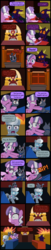 Size: 2000x9875 | Tagged: safe, artist:magerblutooth, diamond tiara, silver spoon, oc, oc:dazzle, oc:il, cat, imp, pony, comic:diamond and dazzle, g4, ace attorney, comic, court, courtroom, crossover, female, filly, foal, glasses, judge, trial