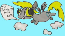 Size: 2856x1602 | Tagged: safe, artist:mewcifur, derpy hooves, pony, g4, female, flying, solo