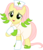 Size: 1001x1158 | Tagged: safe, artist:cloudy glow, edit, vector edit, fluttershy, chansey, pony, g4, clothes, cosplay, costume, female, mare, pokémon, shiny pokémon, simple background, smiling, solo, transparent background, vector