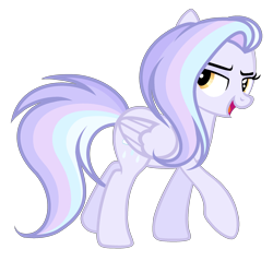 Size: 2152x2152 | Tagged: safe, artist:enifersuch, oc, oc only, oc:aerial drop, pegasus, pony, g4, base used, eyelashes, female, high res, magical lesbian spawn, mare, next generation, offspring, parent:cloudchaser, parent:rainbow dash, pegasus oc, smiling, solo, wings