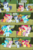 Size: 4551x7001 | Tagged: safe, artist:cyanlightning, apple bloom, button mash, rumble, scootaloo, shady daze, sweetie belle, oc, oc:cyan lightning, alicorn, earth pony, pegasus, pony, unicorn, comic:cyan's adventure, g4, .svg available, absurd resolution, apple, apple tree, buttoncorn, colt, comic, cutie mark crusaders, female, filly, food, king button mash, male, rule 63, tree, vector