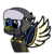 Size: 300x300 | Tagged: safe, artist:lionheart, oc, oc only, oc:bluefleet, pegasus, pony, armor, bust, doodle, portrait, simple, solo