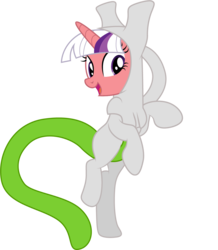 Size: 1001x1146 | Tagged: safe, artist:cloudy glow, twilight sparkle, mewtwo, pony, g4, clothes, costume, female, mare, pokémon, shiny pokémon, simple background, smiling, solo, trace, transparent background, vector