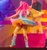 Size: 1016x1086 | Tagged: safe, fluttershy, human, equestria girls, g4, my little pony & equestria girls el show en vivo, boyshorts, clothes, dancing, fall formal outfits, irl, irl human, panties, photo, pink panties, pink underwear, skirt, skirt lift, underwear, upskirt