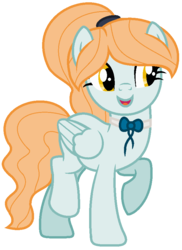 Size: 631x868 | Tagged: safe, artist:cindystarlight, oc, oc only, oc:melody, pegasus, pony, base used, bowtie, female, mare, raised hoof, simple background, solo, transparent background