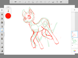 Size: 2048x1536 | Tagged: safe, earth pony, pony, art, cute, female, mare, sketch, solo, tyler is drawing, wip
