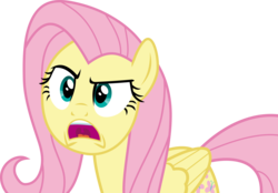Size: 6331x4395 | Tagged: safe, artist:frownfactory, fluttershy, pegasus, pony, fame and misfortune, g4, .svg available, absurd resolution, angry, blue eyes, female, mare, pink hair, pink mane, pink tail, simple background, solo, svg, transparent background, uvula, vector, wings, yellow coat