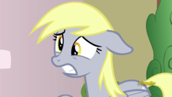 Size: 1920x1080 | Tagged: safe, screencap, derpy hooves, pony, g4, triple threat, female, floppy ears, solo