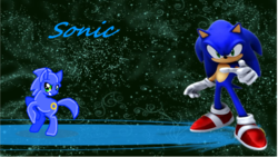 Size: 1920x1080 | Tagged: safe, artist:sondash300, pony, crossover, male, ponified, solo, sonic the hedgehog, sonic the hedgehog (series), wallpaper