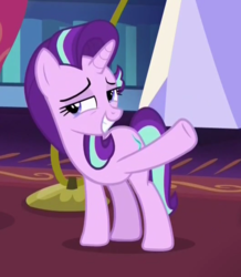 Size: 528x606 | Tagged: safe, screencap, starlight glimmer, pony, g4, triple threat, female, mare, solo