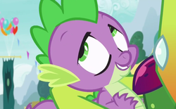 Size: 1100x680 | Tagged: safe, screencap, spike, thorax, changedling, changeling, dragon, g4, triple threat, faic, king thorax, male, out of context, solo