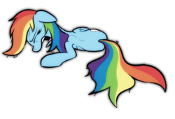 Size: 1231x835 | Tagged: safe, artist:mr square, rainbow dash, pegasus, pony, g4, colored, crying, eyes closed, female, mare, sad, simple background, solo, transparent background