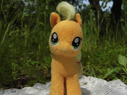 Size: 4608x3456 | Tagged: safe, artist:mfg637, applejack, earth pony, pony, g4, irl, photo, plushie, solo