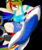 Size: 750x900 | Tagged: safe, artist:halotheme, rainbow dash, human, g4, armpits, crossover, extreme gear, female, humanized, solo, sonic riders, sonic the hedgehog (series)