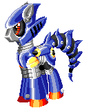 Size: 132x156 | Tagged: safe, artist:dragonpixelz, pony, robot, robot pony, metal sonic, pixel art, ponified, simple background, solo, sonic the hedgehog, sonic the hedgehog (series), transparent background