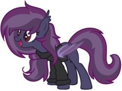 Size: 1024x767 | Tagged: safe, artist:bezziie, oc, oc only, oc:eclipse, bat pony, pony, base used, clothes, female, mare, simple background, solo, sweater, transparent background, turtleneck