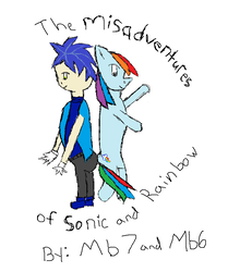 Size: 821x887 | Tagged: safe, artist:ginia100, rainbow dash, human, g4, crossover, humanized, male, sonic the hedgehog, sonic the hedgehog (series)