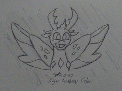 Size: 1920x1440 | Tagged: safe, artist:derpanater, thorax, changedling, changeling, g4, triple threat, king thorax, male, smiling, solo, traditional art