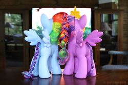 Size: 1080x720 | Tagged: safe, rainbow dash, twilight sparkle, alicorn, pony, g4, official, female, irl, photo, toy, twilight sparkle (alicorn)