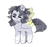 Size: 759x715 | Tagged: safe, artist:kotoink, oc, oc only, pegasus, pony, chibi, colored wings, multicolored wings, simple background, solo, traditional art, white background
