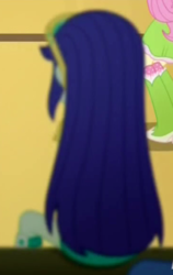 Size: 242x384 | Tagged: safe, screencap, blueberry cake, eqg summertime shorts, equestria girls, g4, steps of pep, cropped, op i can't see shit