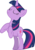 Size: 900x1304 | Tagged: safe, artist:mlpfim-vectors, twilight sparkle, pony, unicorn, g4, the crystal empire, bipedal, eyes closed, female, mare, simple background, solo, transparent background, unicorn twilight, vector