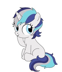 Size: 949x1100 | Tagged: safe, artist:linedraweer, shining armor, oc, oc:melody, pony, unicorn, g4, alternate universe, commission, female, foal, male, mare, offspring, parent:oc:silver, parent:shining armor, parents:canon x oc, simple background, white background