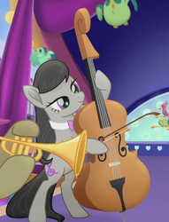 Size: 581x762 | Tagged: safe, screencap, octavia melody, pony, g4, my little pony: the movie, cello, cropped, female, musical instrument, solo