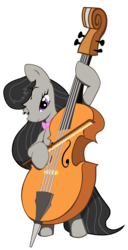 Size: 1722x3354 | Tagged: safe, artist:haetran, artist:masternodra, octavia melody, earth pony, pony, g4, bipedal, cello, female, mare, musical instrument, simple background, solo, transparent background, vector