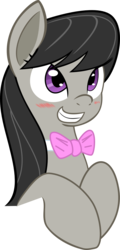 Size: 1000x2088 | Tagged: safe, artist:haetran, artist:reiduran, octavia melody, earth pony, pony, g4, blushing, bow, bowtie, bust, cute, female, mare, portrait, reaction image, simple background, smiling, solo, tavibetes, transparent background, vector