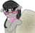 Size: 5000x4731 | Tagged: safe, artist:c0nker, artist:haetran, edit, octavia melody, earth pony, pony, g4, absurd resolution, bust, exploitable meme, female, glasses, hoof hold, implied facehoof, implied facepalm, looking at you, mare, meme, newspaper, portrait, reaction image, simple background, solo, tommy lee jones, transparent background, vector