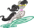 Size: 2000x1621 | Tagged: safe, artist:haetran, idw, octavia melody, earth pony, pony, g4, female, mare, science fiction, simple background, solo, surfing, transparent background, vector