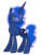 Size: 763x971 | Tagged: safe, artist:duyguusss, princess luna, pony, g4, base used, female, one eye closed, simple background, solo, transparent background, wink