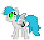 Size: 150x136 | Tagged: safe, oc, oc only, oc:sister note, bat pony, pony, desktop ponies, pixel art, simple background, solo, sprite, transparent background, wrong aspect ratio