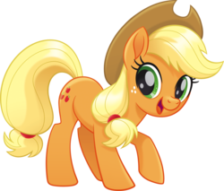 Size: 3240x2760 | Tagged: safe, applejack, earth pony, pony, g4, my little pony: the movie, cute, female, happy, high res, jackabetes, simple background, solo, transparent background, vector