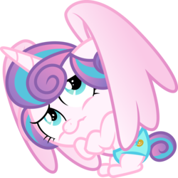 Size: 5111x5107 | Tagged: safe, artist:timeymarey007, princess flurry heart, alicorn, pony, a flurry of emotions, g4, .svg available, absurd resolution, baby, cloth diaper, covering, diaper, female, safety pin, scared, simple background, solo, transparent background, vector