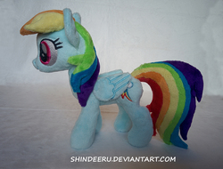 Size: 1122x851 | Tagged: safe, artist:shindeeru, rainbow dash, pony, g4, irl, photo, plushie