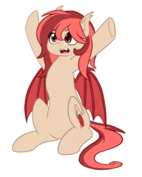 Size: 1463x1833 | Tagged: safe, artist:phoenixswift, oc, oc only, oc:lychee, bat pony, pony, bat pony oc, simple background, solo, transparent background