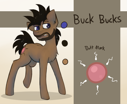 Size: 2507x2045 | Tagged: safe, artist:marsminer, oc, oc only, oc:buck bucks, earth pony, pony, an egg being attacked by sperm, beard, chest fluff, colored pupils, ear fluff, egg cell, facial hair, high res, impregnation, male, solo, spermatozoon, stallion