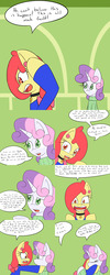 Size: 1600x4000 | Tagged: safe, artist:jake heritagu, apple bloom, sweetie belle, earth pony, pony, comic:ask motherly scootaloo, g4, clothes, comic, crying, hospital, hug, sweater, waiting room