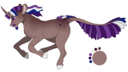 Size: 1125x637 | Tagged: safe, artist:bijutsuyoukai, oc, oc only, oc:scorched aether, pony, unicorn, curved horn, facial hair, horn, male, moustache, offspring, parent:burnt oak, parent:twilight sparkle, running, simple background, solo, stallion, transparent background