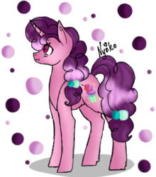 Size: 500x569 | Tagged: safe, artist:nyokoart, sugar belle, pony, unicorn, g4, abstract background, female, mare, solo