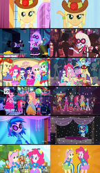 Size: 2040x3509 | Tagged: safe, screencap, applejack, aqua blossom, blueberry cake, brawly beats, captain planet, crimson napalm, curly winds, dj pon-3, fluttershy, mystery mint, normal norman, photo finish, pinkie pie, rainbow dash, rarity, rose heart, scribble dee, some blue guy, sophisticata, spike, starlight, sweet leaf, teddy t. touchdown, tennis match, thunderbass, twilight sparkle, valhallen, velvet sky, vinyl scratch, wiz kid, alicorn, a photo booth story, equestria girls, g4, make up shake up, my little pony equestria girls, my little pony equestria girls: friendship games, my little pony equestria girls: summertime shorts, raise this roof, steps of pep, camera, comparison, discovery family logo, fall formal, fall formal outfits, high res, ponied up, twilight sparkle (alicorn)