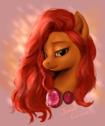 Size: 1000x1200 | Tagged: dead source, safe, artist:makkah, oc, oc only, oc:raspberry praline, earth pony, pony, female, mare, smiling, solo