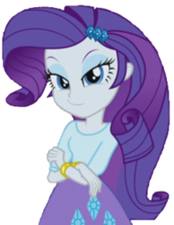 Size: 245x315 | Tagged: safe, artist:thebar, derpibooru exclusive, rarity, equestria girls, g4, my little pony equestria girls: friendship games, bracelet, female, gem, jewelry, looking at you, simple background, smug, solo, transparent background