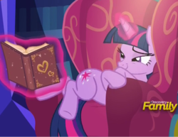 Size: 901x697 | Tagged: safe, screencap, twilight sparkle, alicorn, pony, g4, triple threat, book, chair, cropped, cute, discovery family logo, female, levitation, magic, mare, solo, telekinesis, that pony sure does love books, twilight sparkle (alicorn)