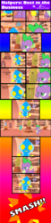 Size: 1024x4480 | Tagged: safe, artist:solace-chaostra, spike, dragon, g4, comic, crossover, golden oaks library, omochao, sonic the hedgehog, sonic the hedgehog (series)